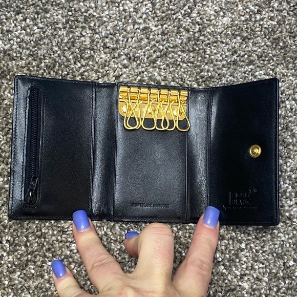 Montblanc Men's Meisterstück Leather Compact Trifold Key Card Coin Wallet NWOT - Picture 9 of 14